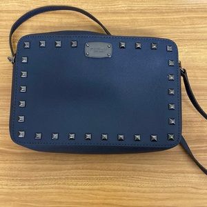 Navy Michael Kors Crossbody with Black studs